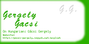gergely gacsi business card